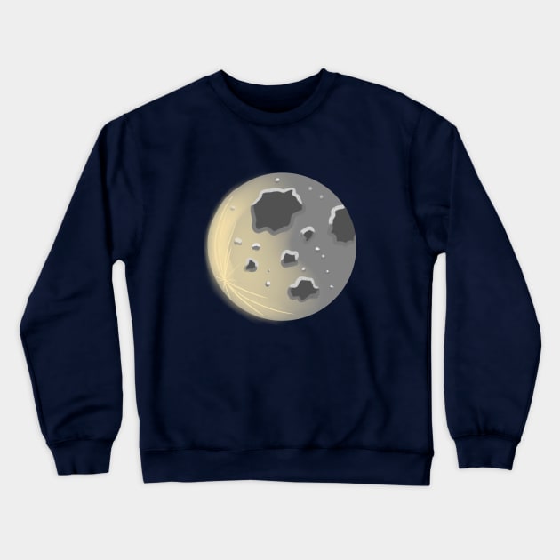 The moon shines Crewneck Sweatshirt by WritingLuv
